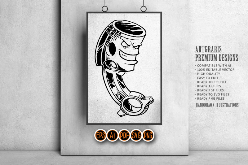 piston-head-hot-rod-logo-illustrations-silhouette