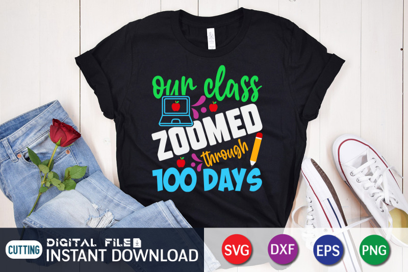 our-class-zoomed-through-100-days-svg