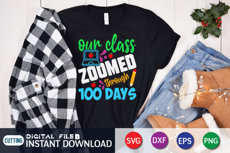 our-class-zoomed-through-100-days-svg