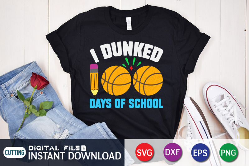 i-dunked-100-days-of-school-svg