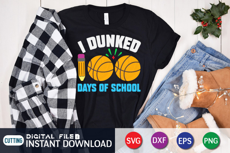 i-dunked-100-days-of-school-svg