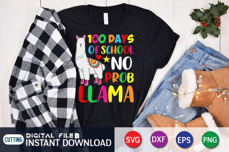 100-days-of-school-no-prob-llama-svg