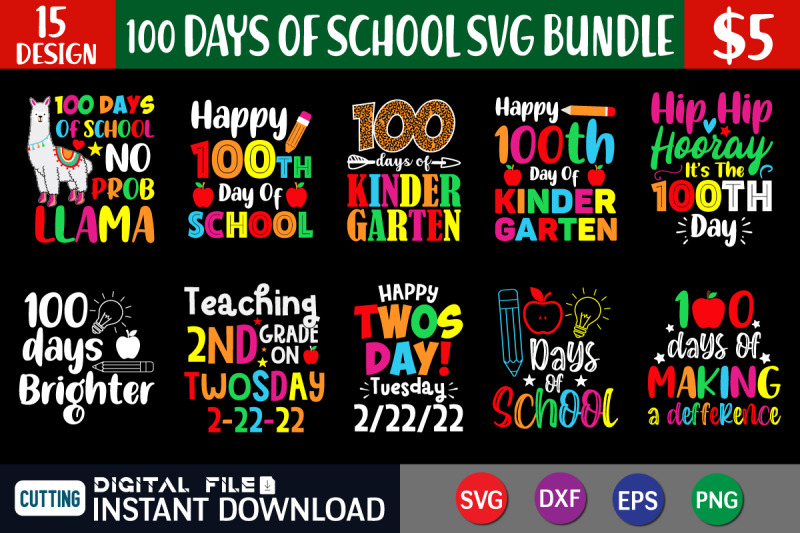 100-days-of-school-svg-bundle