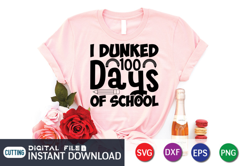 i-dunked-100-days-of-school-svg