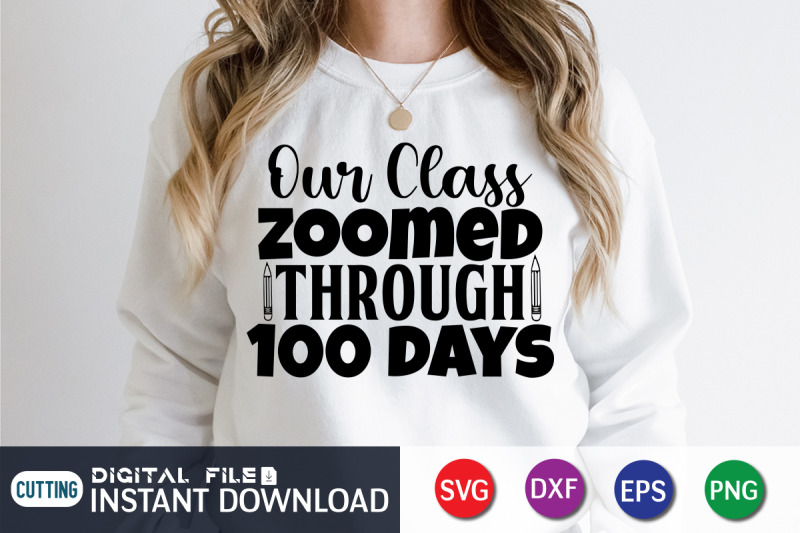 our-class-zoomed-through-100-days-svg