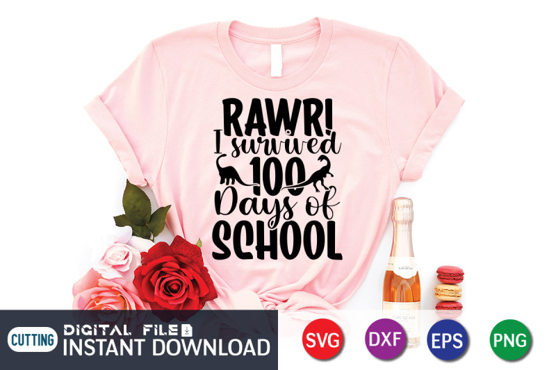 rawr-i-survived-100-days-of-school-svg