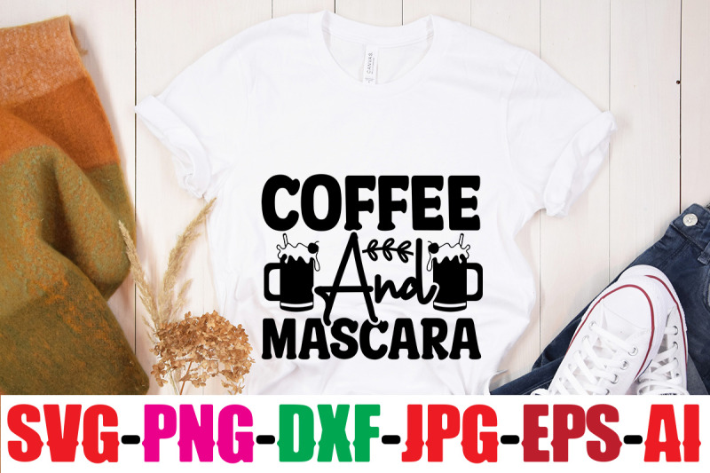 Coffee And Mascara SVG cut file By Design get | TheHungryJPEG