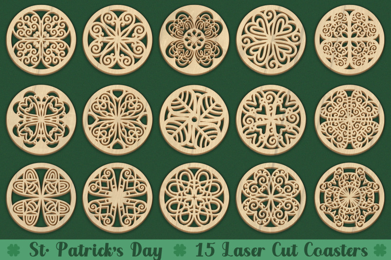 st-patricks-15-laser-cut-coasters