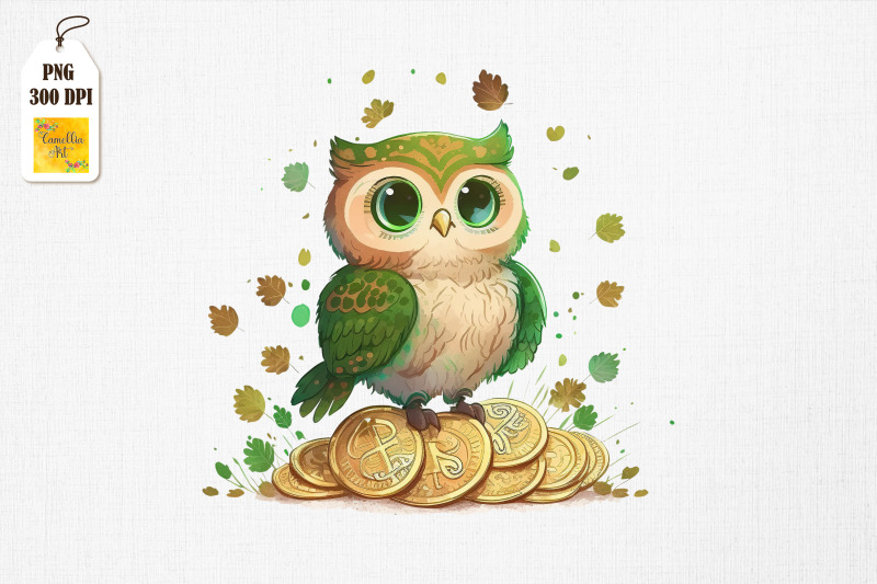 cute-owl-amp-gold-coins-st-patrick-039-s-day