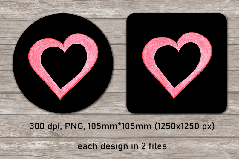 red-heart-coaster-sublimation-design-bundle-png