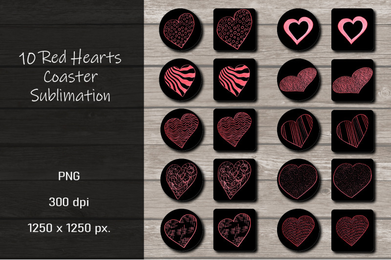 red-heart-coaster-sublimation-design-bundle-png