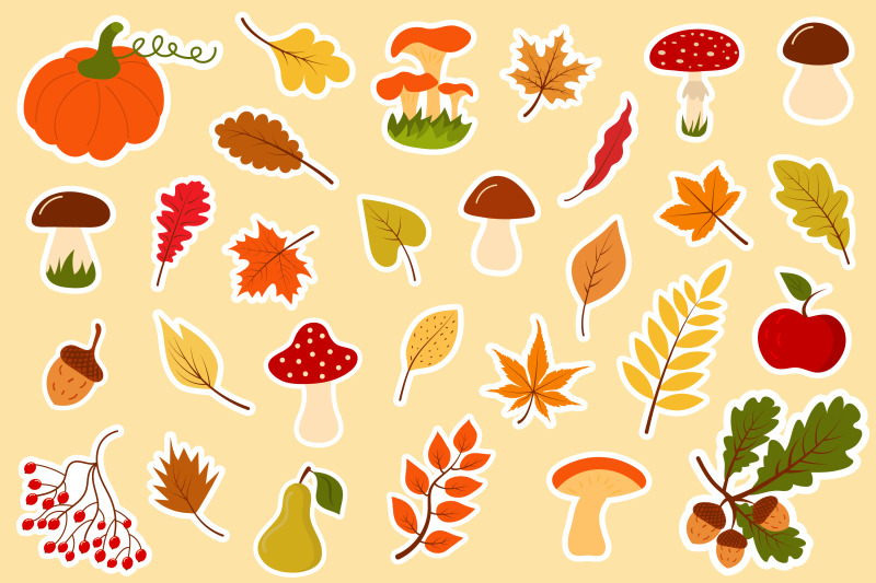 big-autumn-forest-sticker-bundle