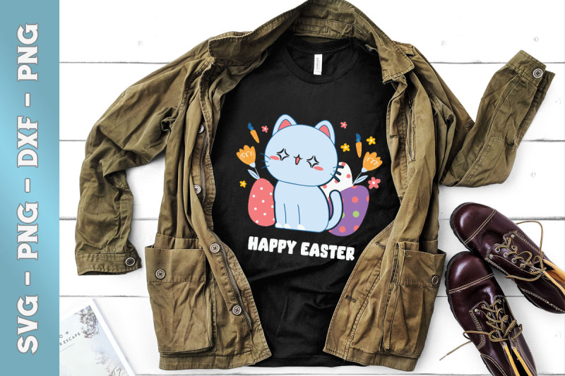 happy-easter-chibi-cat-egg-floral