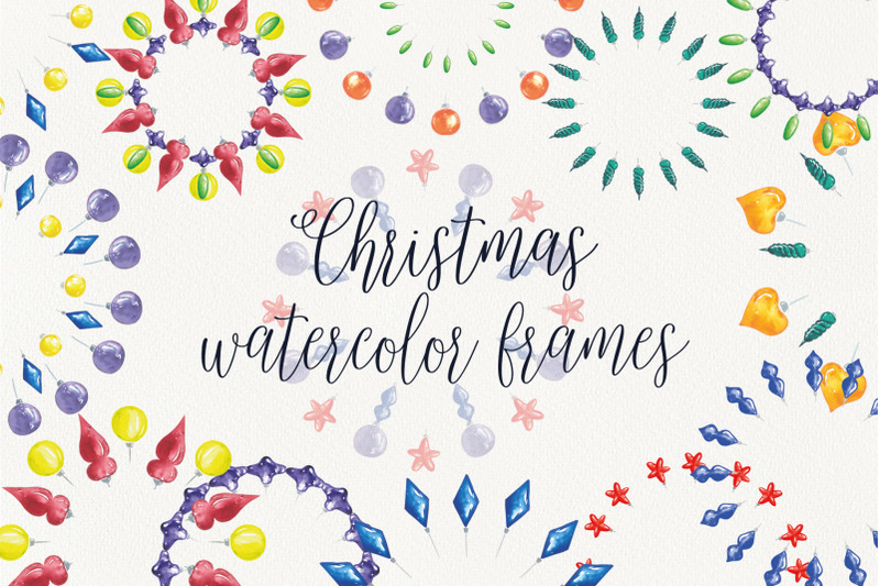 watercolor-christmas-colorful-frames