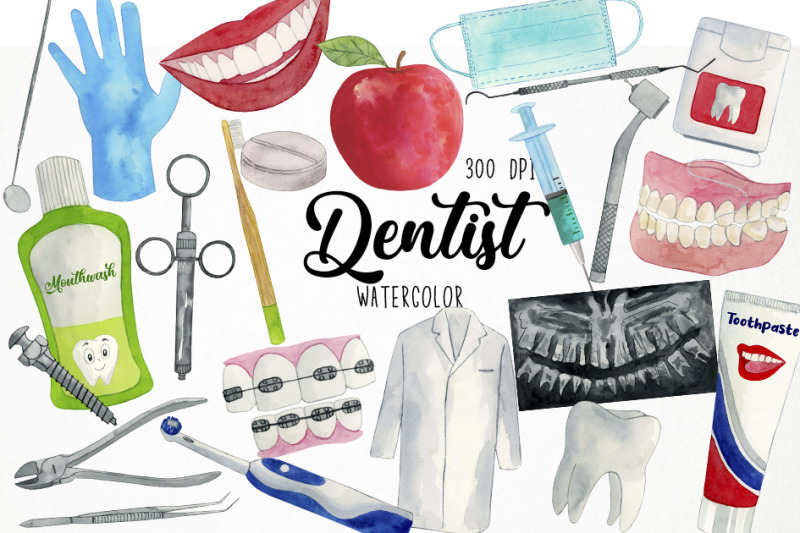 watercolor-dentist-clipart-dental-clipart-odontologist-clipart
