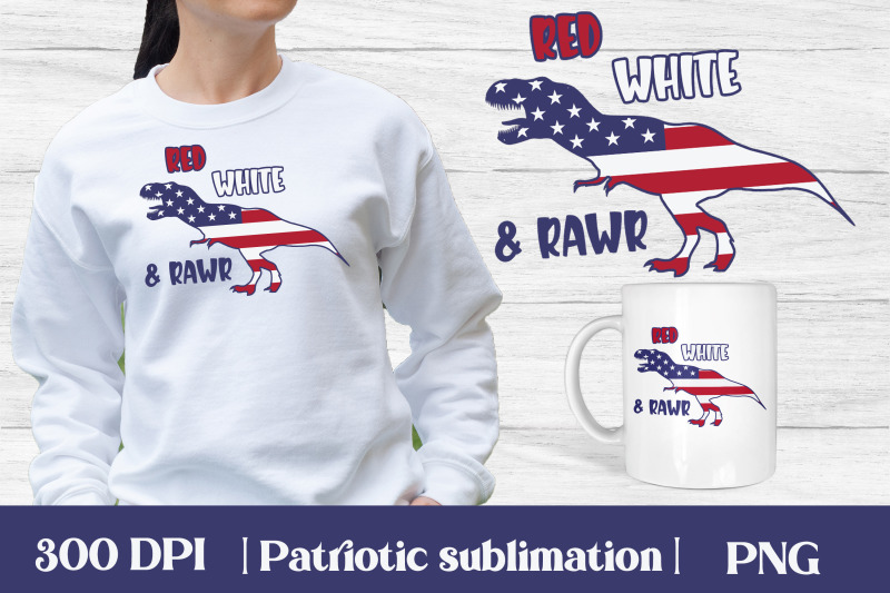 patriotic-dinosaur-sublimation-patriotic-flag-png