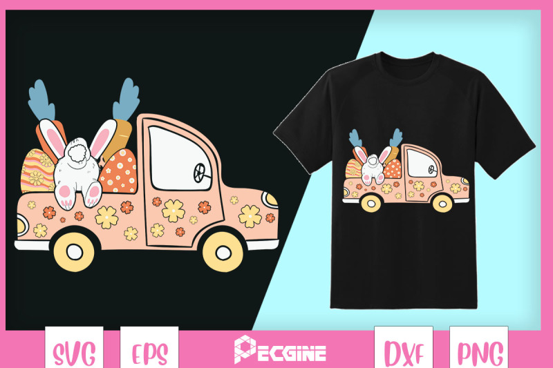 retro-easter-car-bunny-carrot-floral