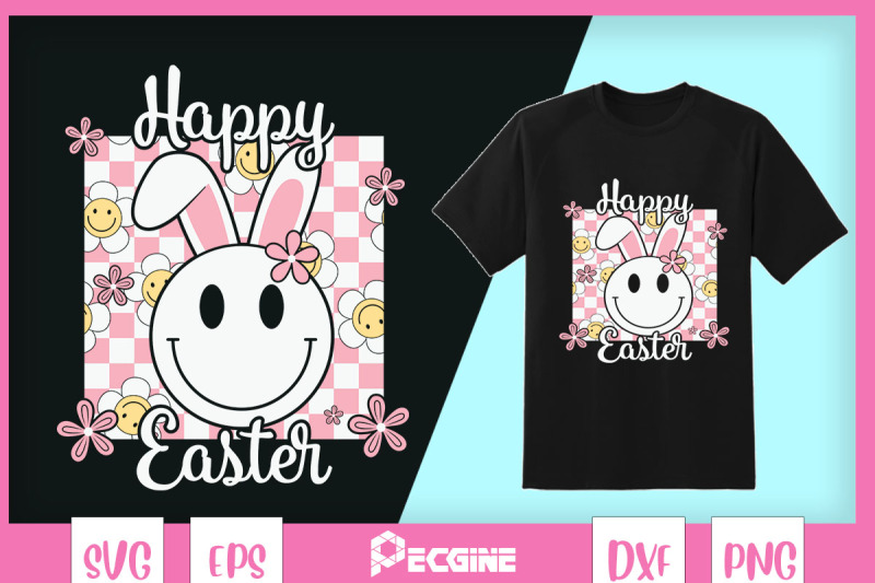 happy-easter-retro-bunny-smiley-face