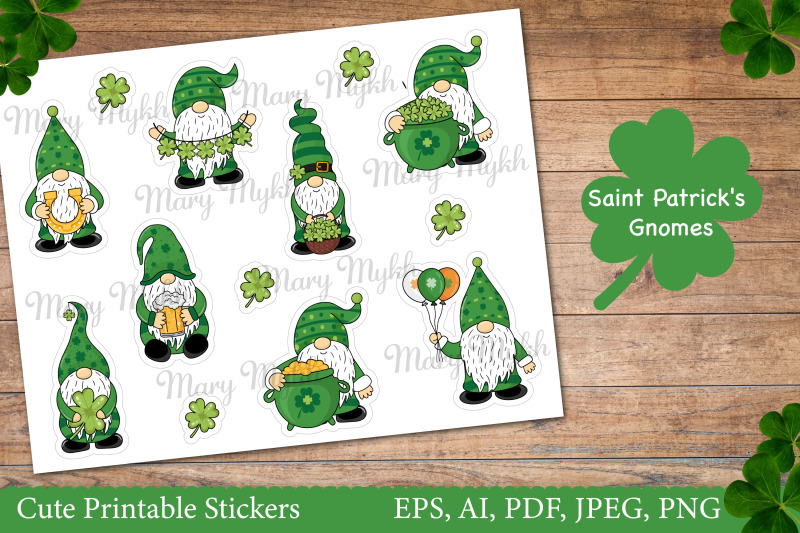 st-patrick-039-s-day-gnome-stickers-printable-stickers