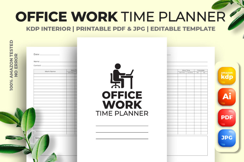 office-work-time-planner-kdp-interior