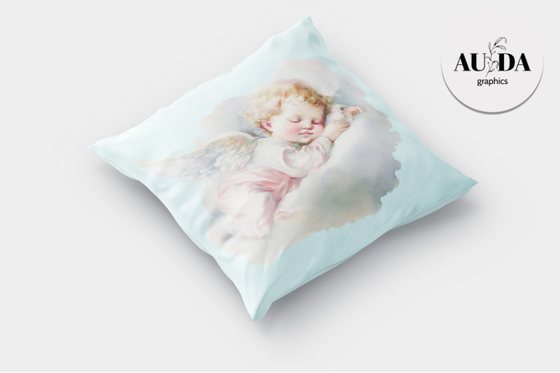 three-watercolor-sleeping-cherubs-and-extras