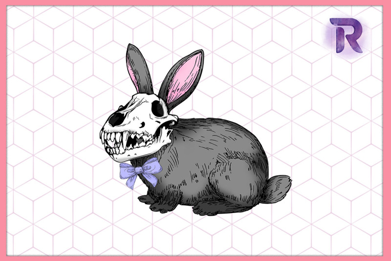 creepy-easter-bunny-goth-pastel