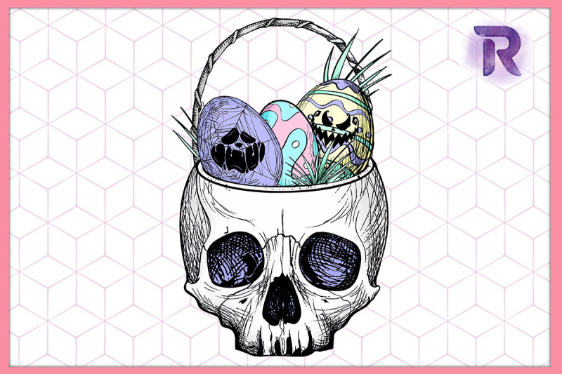 skeleton-basket-easter-egg-pastel