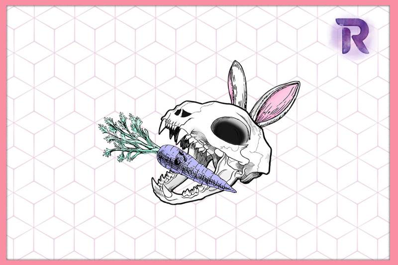 peaster-easter-goth-bunny-with-carrot