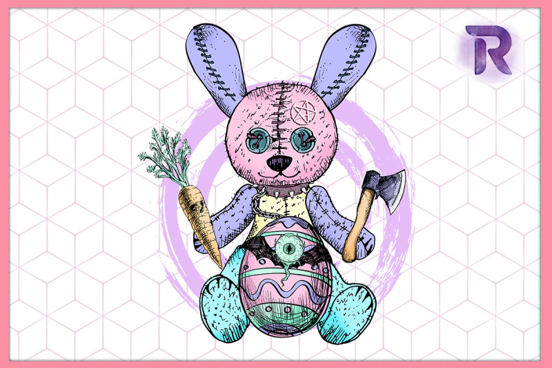 creepy-bunny-pastel-goth-easter