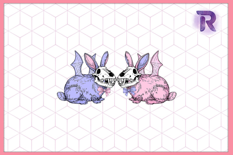 bunny-couple-easter-pastel-goth