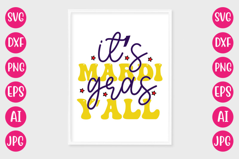 its-mardi-gras-yall-retro-design