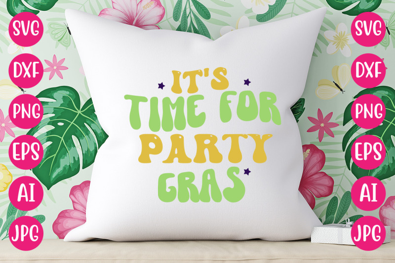 it-039-s-time-for-party-gras-retro-design