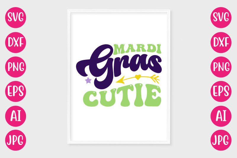 mardi-gras-cutie-retro-design