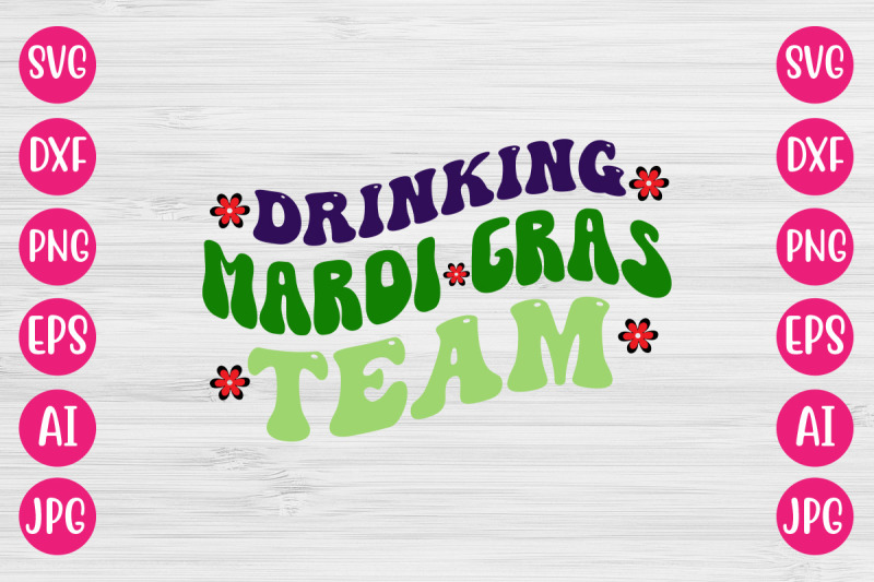 mardi-gras-drinking-team-retro-design