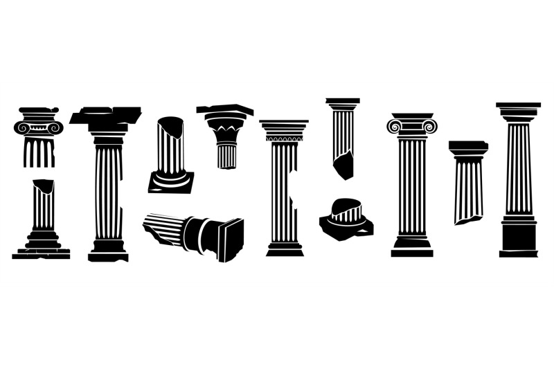 ancient-greek-columns-silhouette-black-classic-roman-architectural-bu