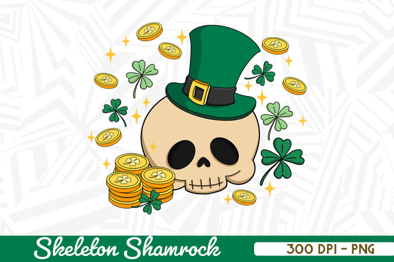 skeleton-lucky-shamrock-sy-patrick-day