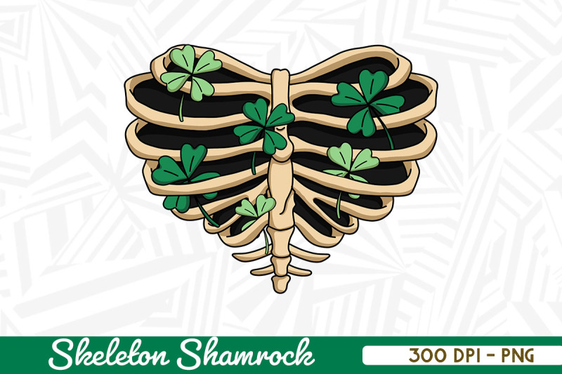 skeleton-cage-with-lucky-leaf-shamrock