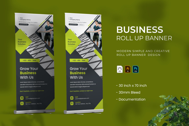 business-roll-up-banner