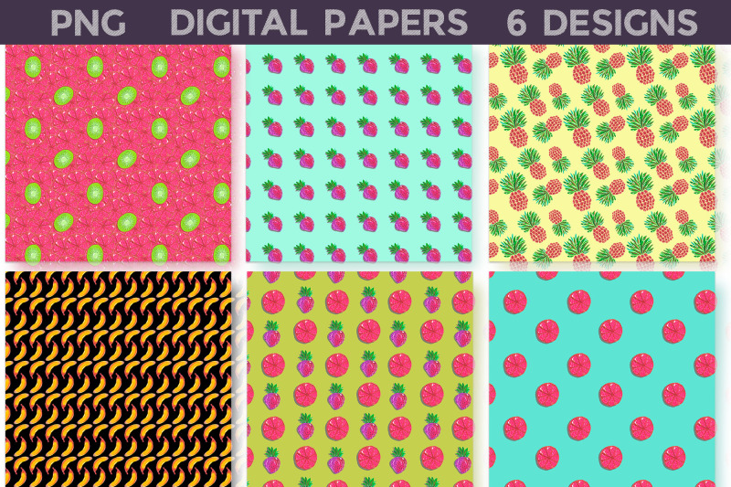 fruit-digital-paper-summer-seamless-pattern