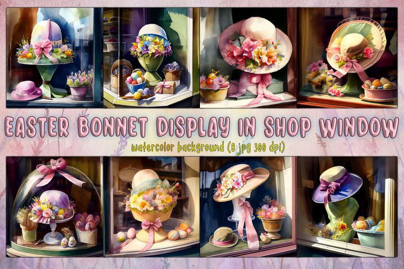 easter-bonnet-display-in-a-shop-window