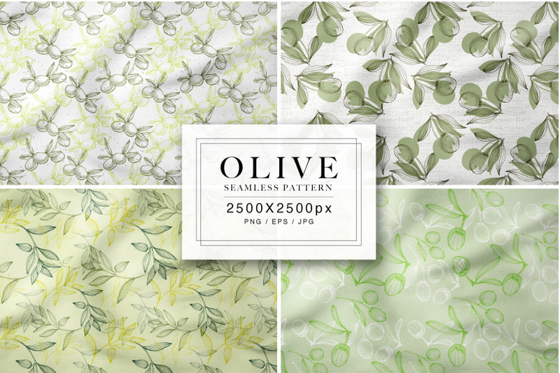 olive-seamless-patterns