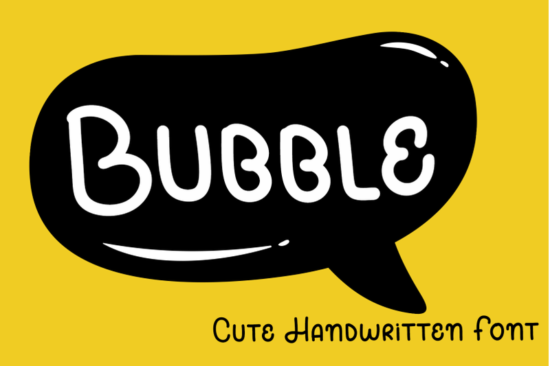 bubble-cute-handwritten