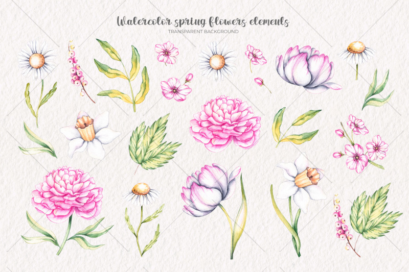 watercolor-spring-flowers-watercolor-clipart-png