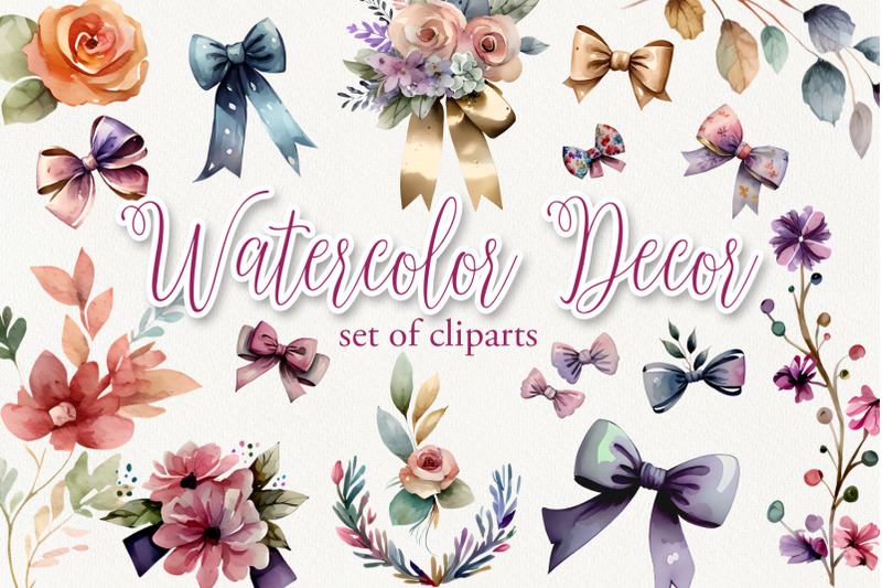 set-of-cliparts-watercolor-decor