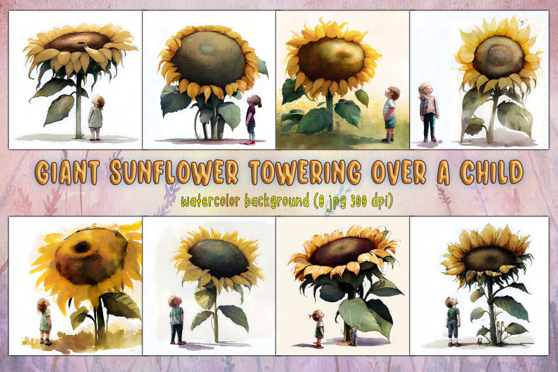 giant-sunflower-and-small-child