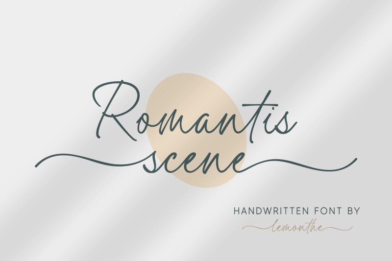 romantis-scene-handwritten-font