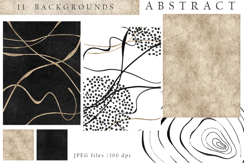 line-art-shapes-and-backgrounds-collection