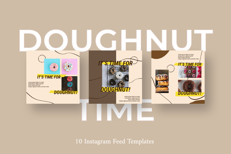 doughnut-instagram-post-template