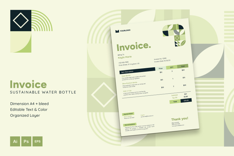 sustainable-water-bottle-invoice