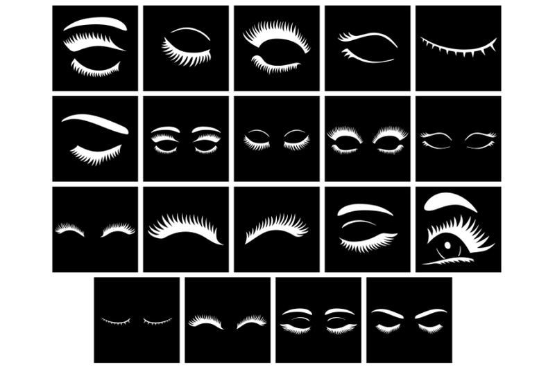 eyelashes-stencil-eyelashes-bundle-eyelash-drawing-svg-digital